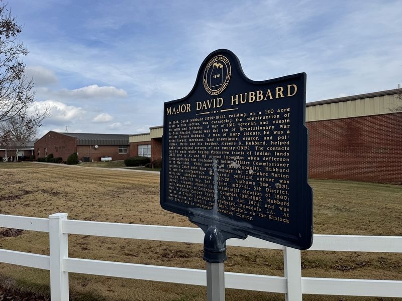Major David Hubbard Marker image. Click for full size.