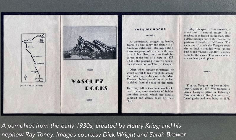 Marker Detail - 1930s Pamphlet. Click for full size. Marker Detail - 1930s Pamphlet image. Click for full size.