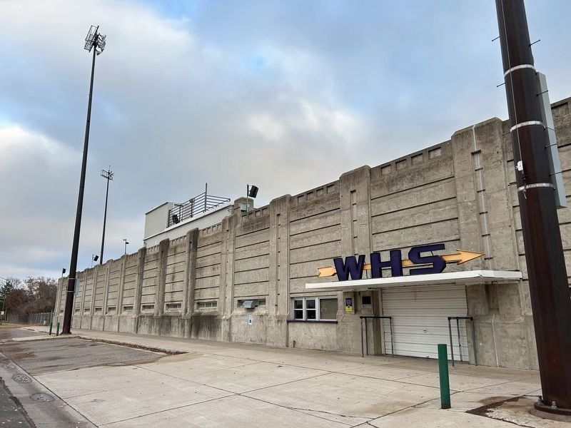 Watertown Stadium & "WHS" Sign. Click for full size. Watertown Stadium & "WHS" Sign image. Click for full size.