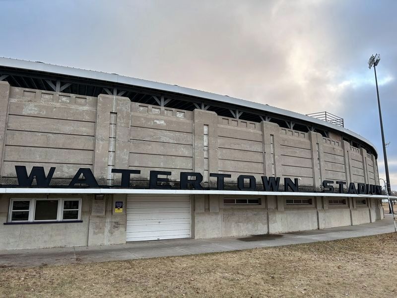 "Watertown Stadium" Sign. Click for full size. "Watertown Stadium" Sign image. Click for full size.