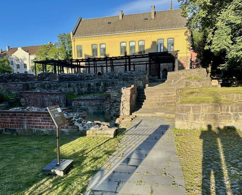 Olavsklosteret / St. Olaf Monastery Marker - wide view. Click for full size. Olavsklosteret / St. Olaf Monastery Marker - wide view image. Click for full size.