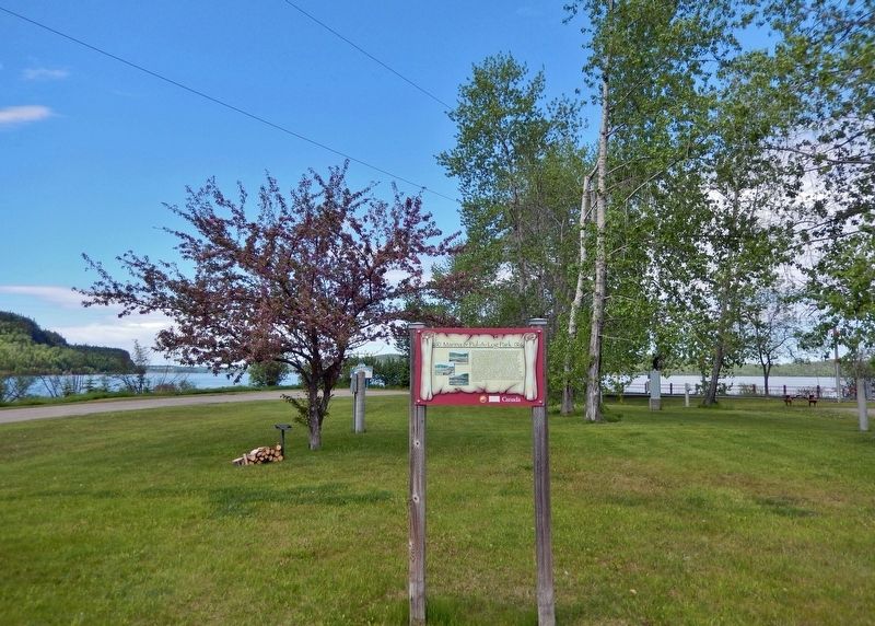 Marina & Pul-A-Log Park Marker image. Click for full size.