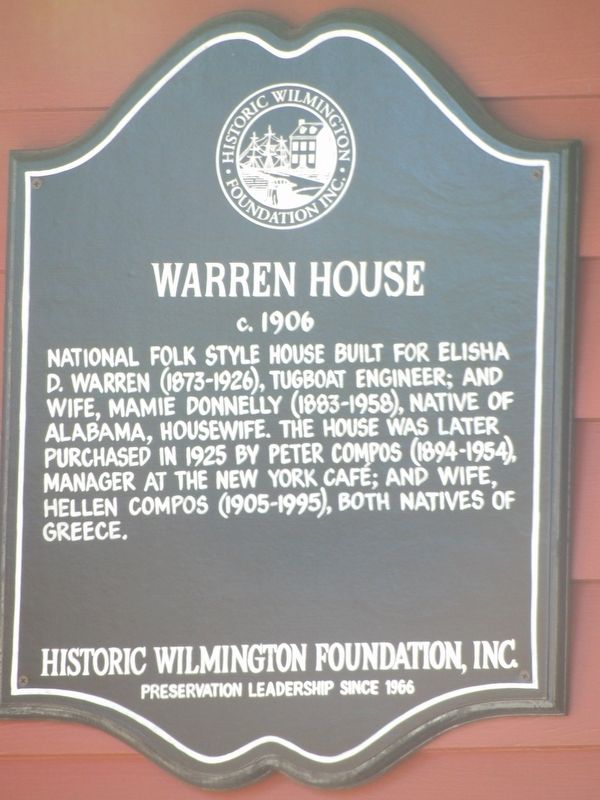 Warren House Marker. Click for full size. Warren House Marker image. Click for full size.