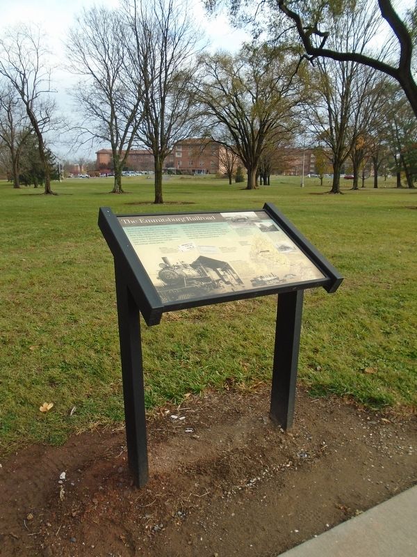 The Emmitsburg Railroad Marker. Click for full size. The Emmitsburg Railroad Marker image. Click for full size.