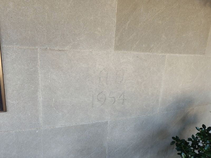 First Presbyterian Church Date Stone image. Click for full size.