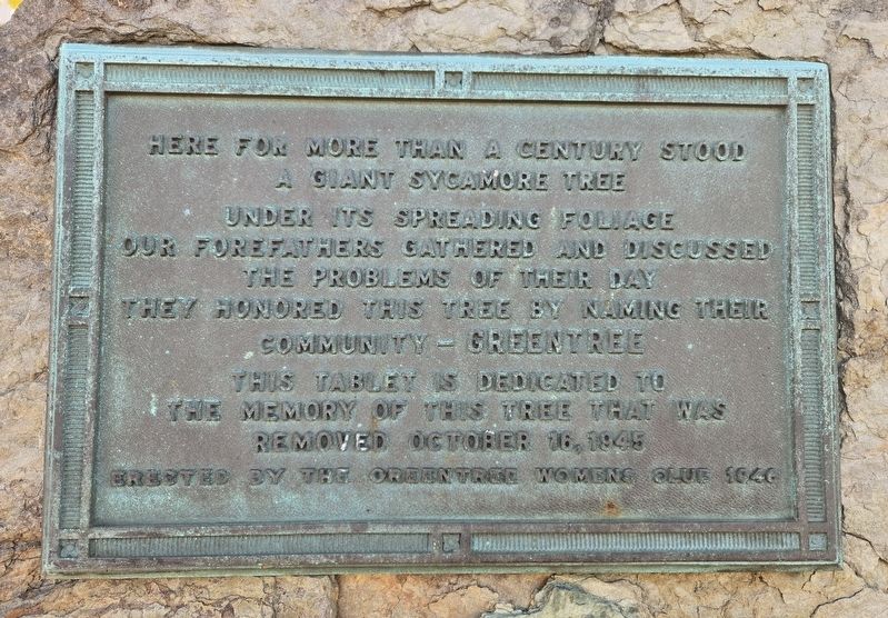 Greentree Marker. Click for full size. Greentree Marker image. Click for full size.