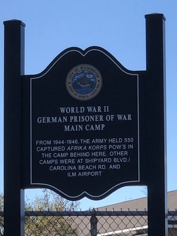 World War II German Prisoner of War Main Camp Marker image. Click for full size.