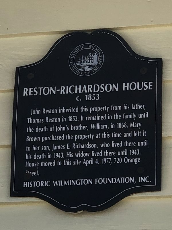 Reston-Richardson House Marker. Click for full size. Reston-Richardson House Marker image. Click for full size.