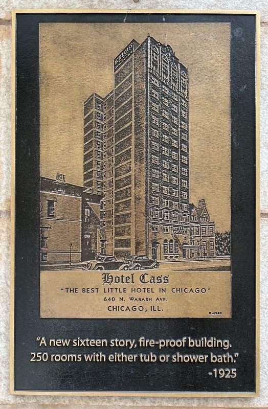 Hotel Cass Marker. Click for full size. Hotel Cass Marker image. Click for full size.