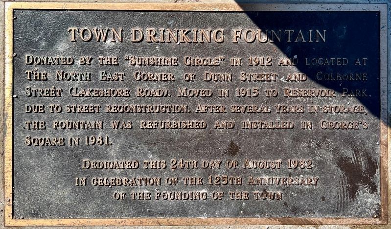 Town Drinking Fountain Marker. Click for full size. Town Drinking Fountain Marker image. Click for full size.
