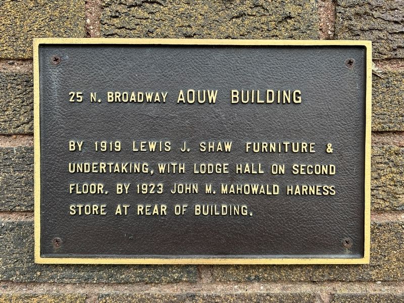 AOUW Building Marker. Click for full size. AOUW Building Marker image. Click for full size.
