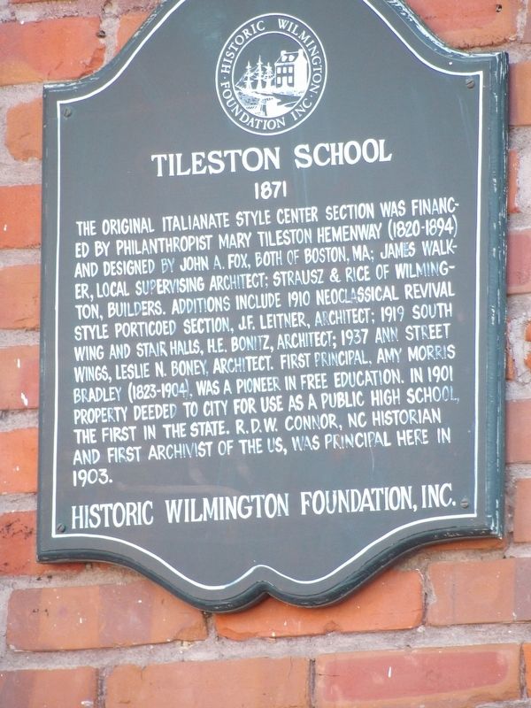 Tileston School Marker image. Click for full size.