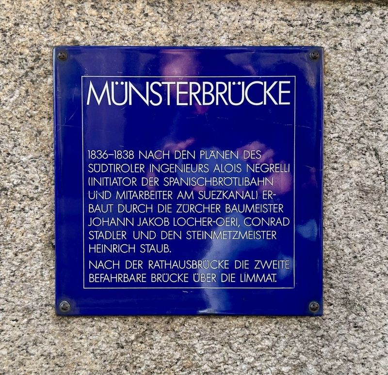M�nsterbr�cke / M�nster Bridge Marker image. Click for full size.