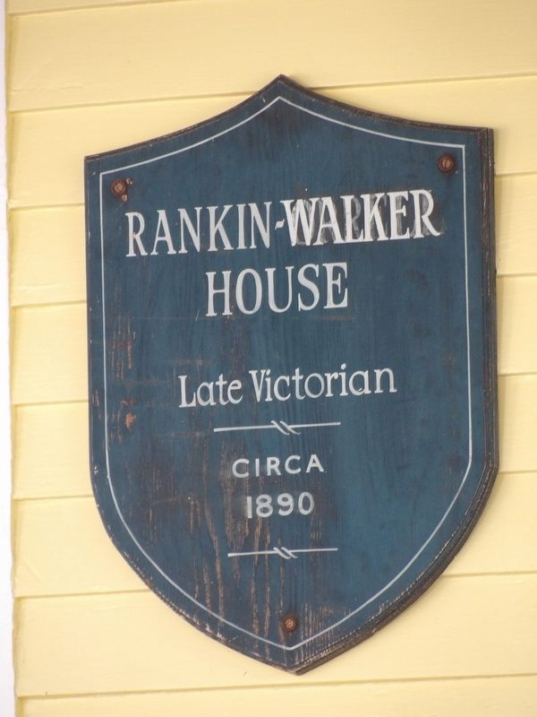 Rankin-Walker House Marker image. Click for full size.