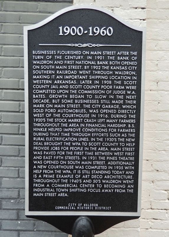 1900-1960 Marker. Click for full size. 1900-1960 Marker image. Click for full size.