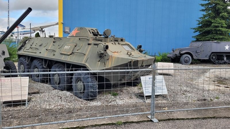 The side view of the BTR 60 Armored Personnel Carrier. Click for full size. The side view of the BTR 60 Armored Personnel Carrier image. Click for full size.
