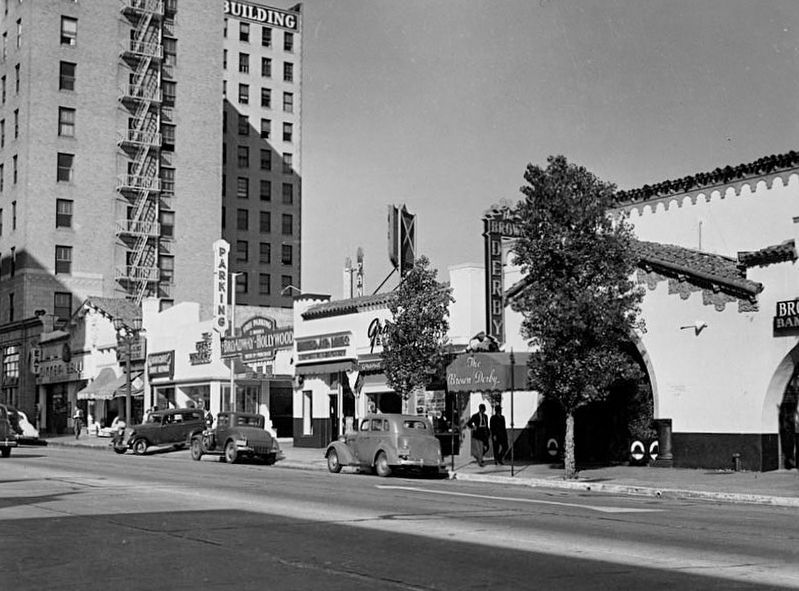 Vine Street Brown Derby - 1936. Click for full size. Vine Street Brown Derby - 1936 image. Click for full size.