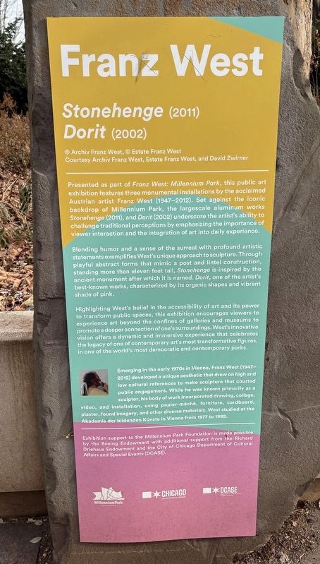 Franz West Marker image. Click for full size.