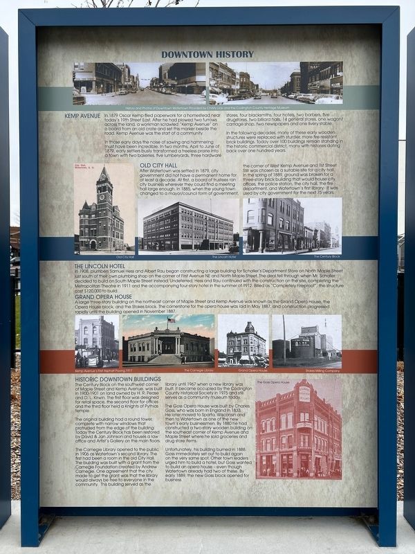 Downtown History Marker image. Click for full size.