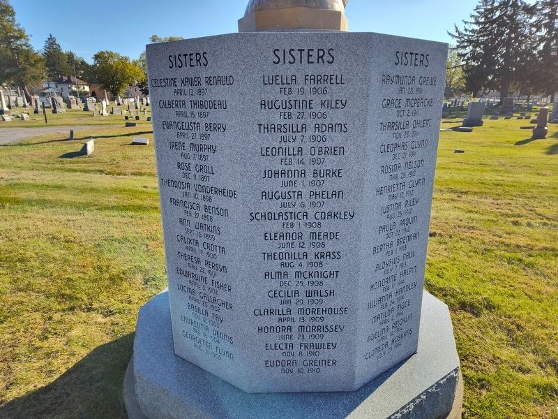 In Memory of the I.H.M. Sisters Interred Here 1891-1927 Marker image. Click for full size.