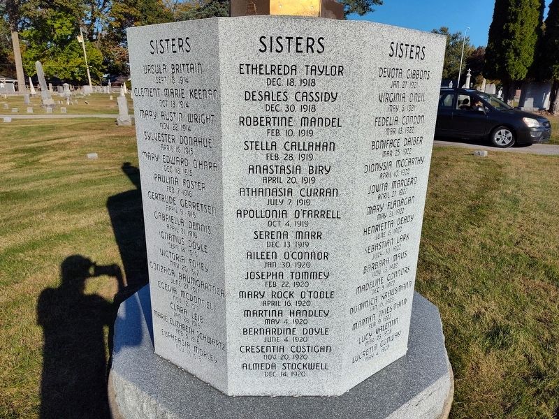 In Memory of the I.H.M. Sisters Interred Here 1891-1927 Marker image. Click for full size.
