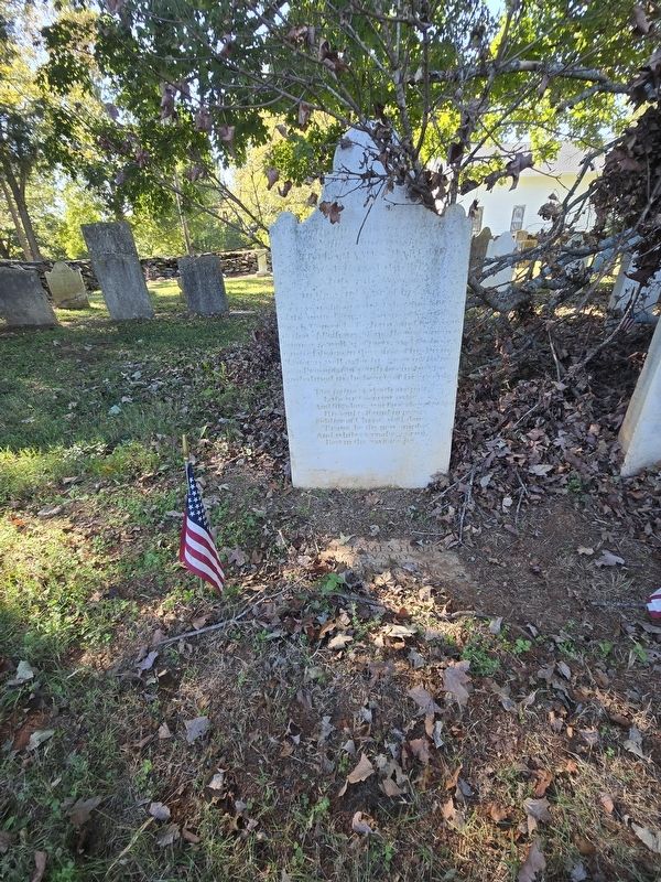 James Hall grave site, located at Bethany Presbyterian Church cemetery, north of Statesville image. Click for full size.