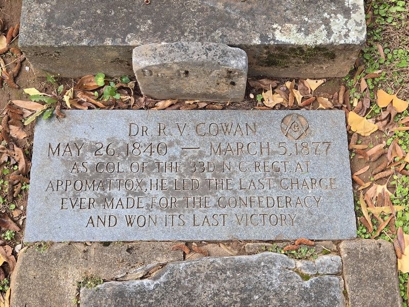 Dr. R.V. Cowan Marker image. Click for full size.