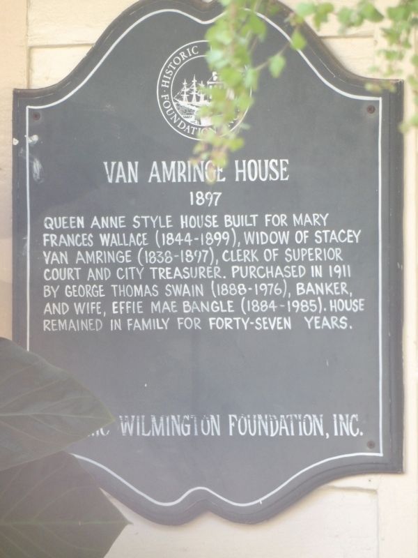 Van Amringe House Marker. Click for full size. Van Amringe House Marker image. Click for full size.