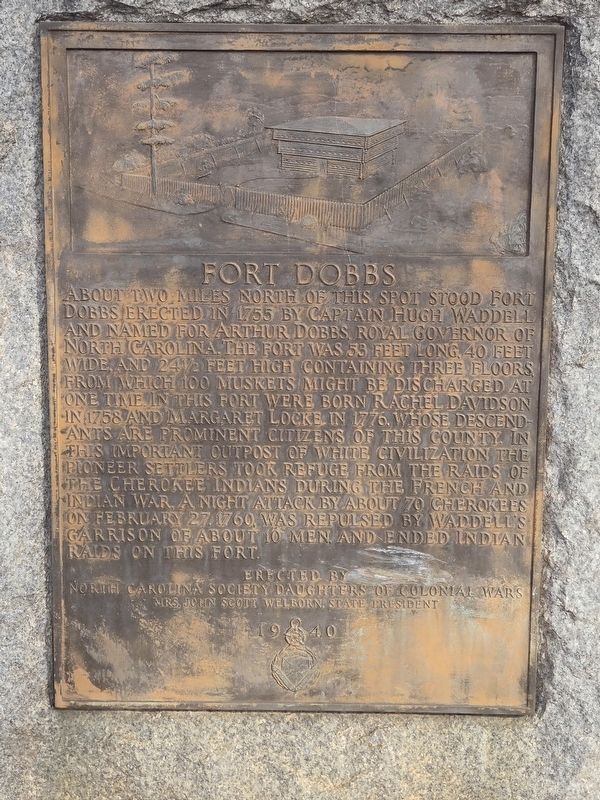 Fort Dobbs Marker image. Click for full size.