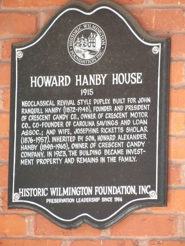 Howard Hanby House Marker image. Click for full size.