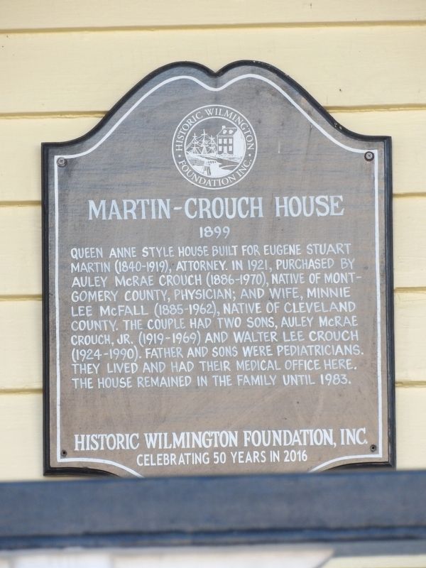 Martin-Crouch House Marker image. Click for full size.