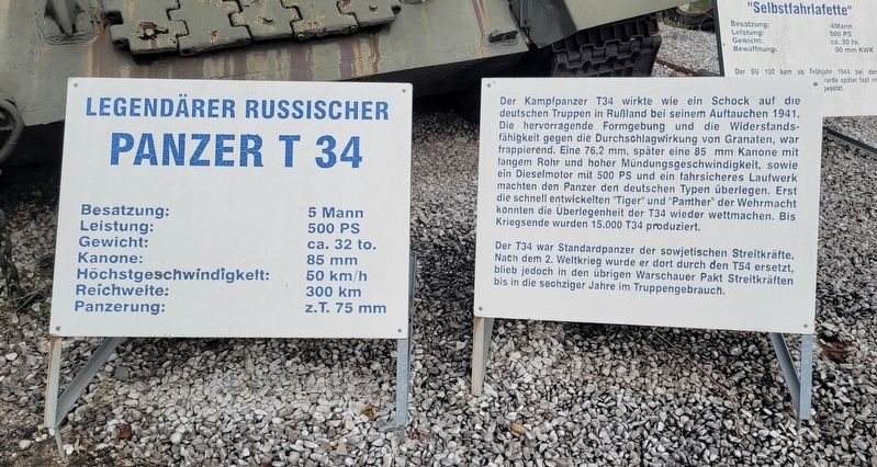 Legend�rer Russischer Panzer T34 / Legendary Russian Tank T34 Marker image. Click for full size.