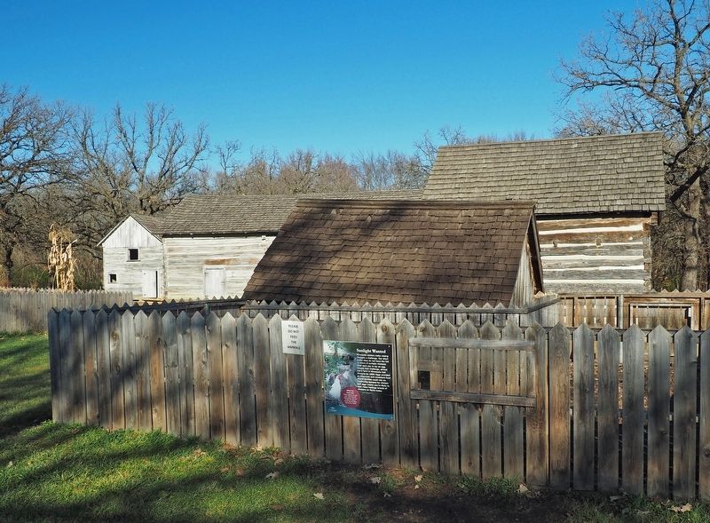 Sunlight Wanted marker at the 1857 Farm at The Landing. Click for full size. Sunlight Wanted marker at the 1857 Farm at The Landing image. Click for full size.