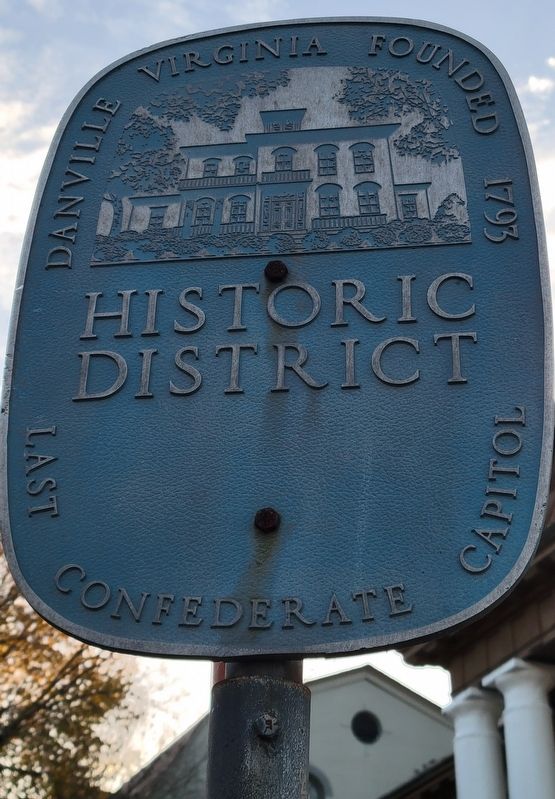 Danville Historic District Marker. Click for full size. Danville Historic District Marker image. Click for full size.