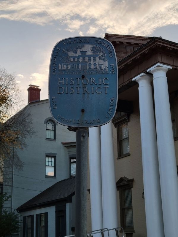 Danville Historic District Marker. Click for full size. Danville Historic District Marker image. Click for full size.