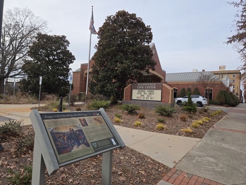Images at the Crossroads Marker. Statesville Civic Center in the background image. Click for full size.