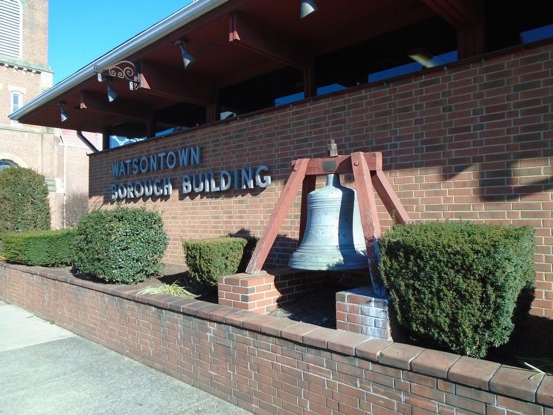 Town Clock Bell and Marker. Click for full size. Town Clock Bell and Marker image. Click for full size.