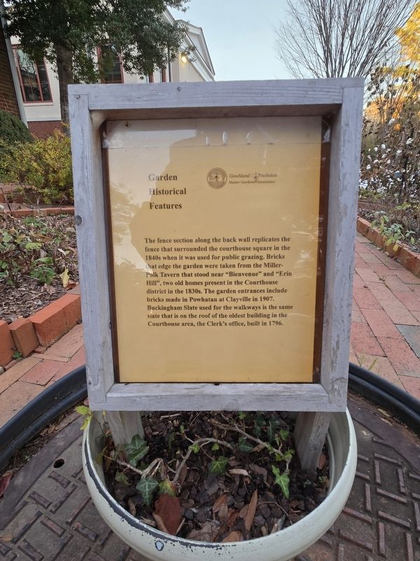 Garden Historical Features side of marker. Click for full size. Garden Historical Features side of marker image. Click for full size.