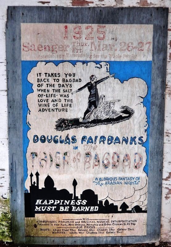 Thief of Bagdad (1925) Poster Recreation image. Click for full size.