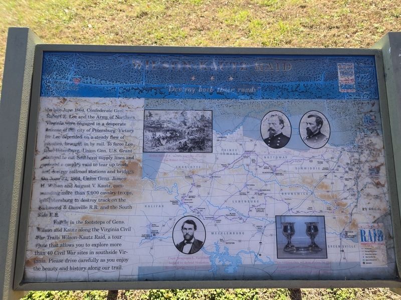 Wilson-Kautz Raid Marker. Damaged from exposure. Click for full size. Wilson-Kautz Raid Marker. Damaged from exposure image. Click for full size.
