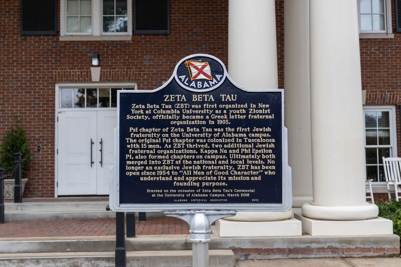 Zeta Beta Tau Marker. Click for full size. Zeta Beta Tau Marker image. Click for full size.