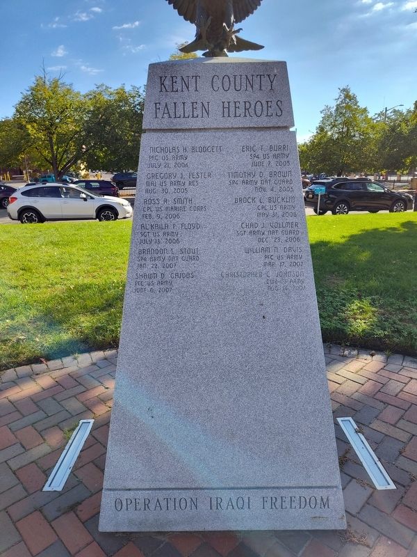 Kent County Fallen Heroes Marker. Click for full size. Kent County Fallen Heroes Marker image. Click for full size.