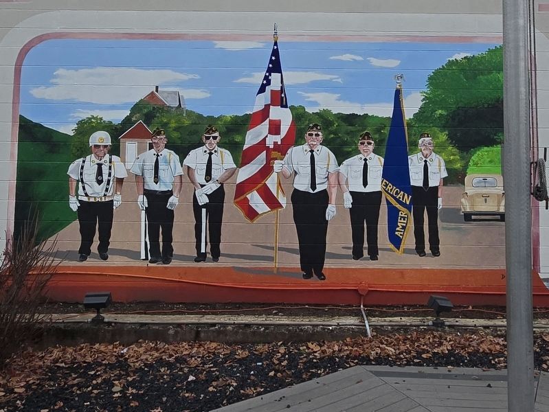Claysville Historical Mural, American Legion. Click for full size. Claysville Historical Mural, American Legion image. Click for full size.