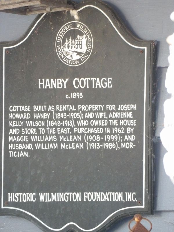 Hanby Cottage Marker. Click for full size. Hanby Cottage Marker image. Click for full size.