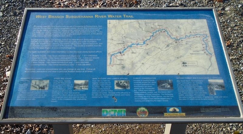 West Branch Susquehanna River Water Trail Marker image. Click for full size.
