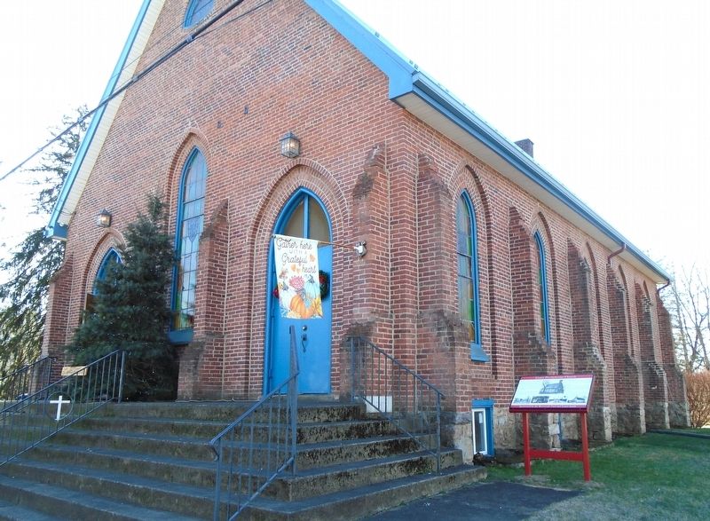 Grace Presbyterian Church and Marker image. Click for full size.