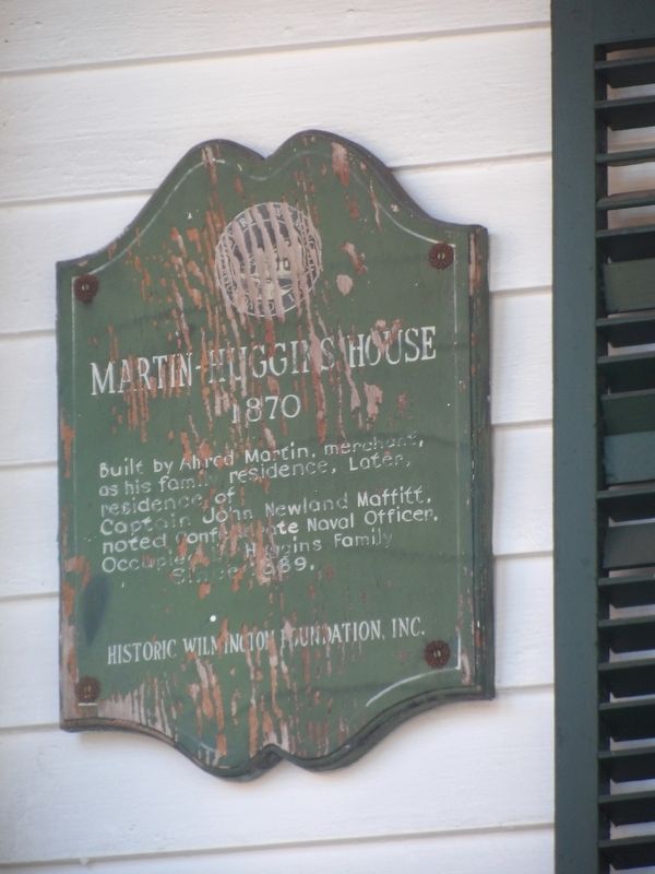 Martin-Huggins House Marker image. Click for full size.