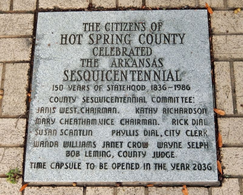 Arkansas Sesquicentennial Marker image. Click for full size.