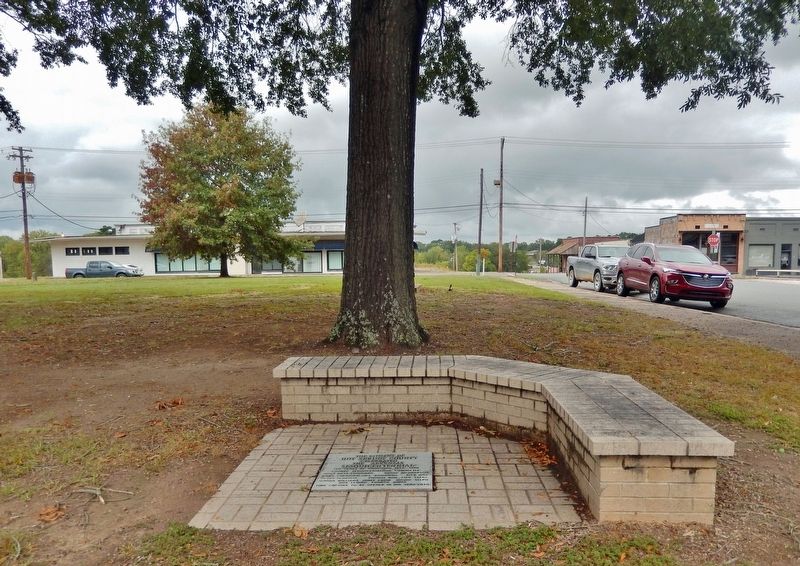 Arkansas Sesquicentennial Marker & Bench image. Click for full size.