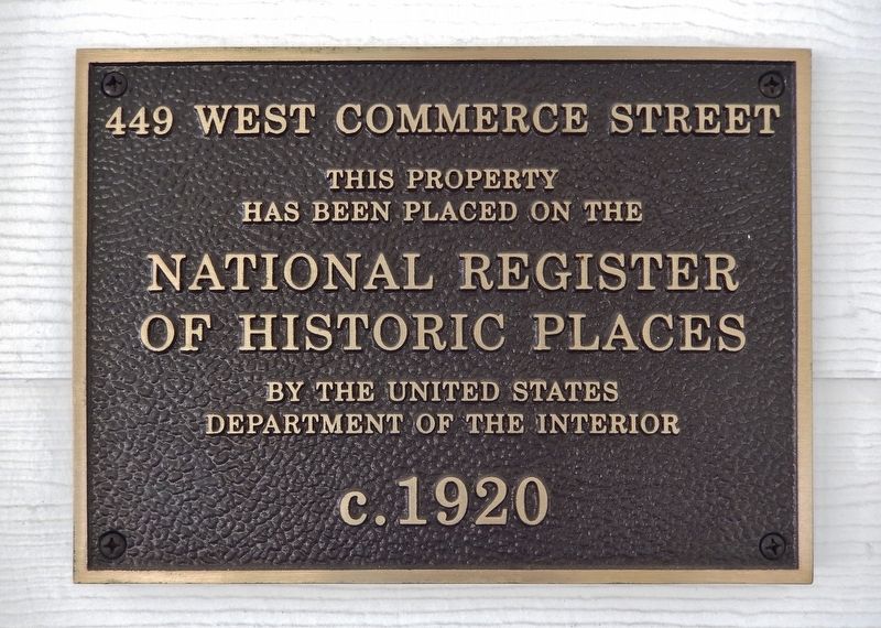 449 Commerce Street Marker. Click for full size. 449 Commerce Street Marker image. Click for full size.